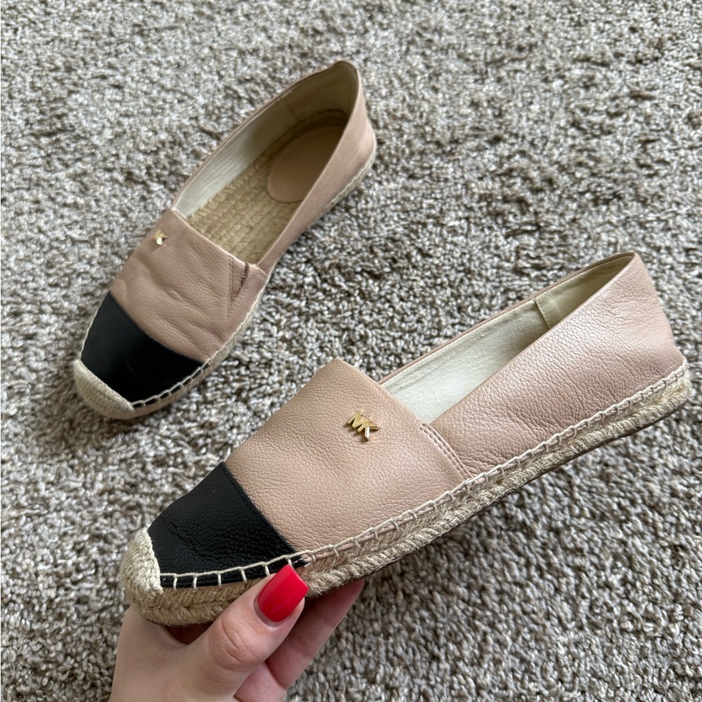Michael Kors Two-Tone Espadrille Flats - Women’s Size 10